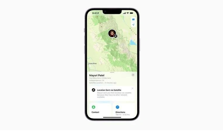 山城苹果14维修分享iPhone14系列中 FindMy功能通过卫星分享位置方法教程 